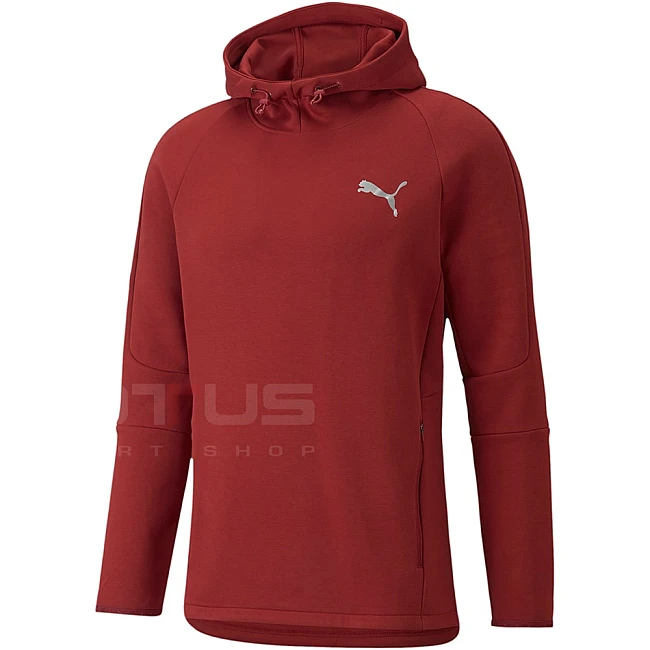 МЪЖКИ СУИТШЪРТ PUMA EVOSTRIPE HOODIE INTENSE RED