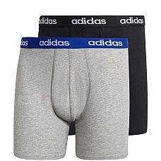 МЪЖКИ БОКСЕР ADIDAS LINEAR BRIEF 2P BLACK/GREY