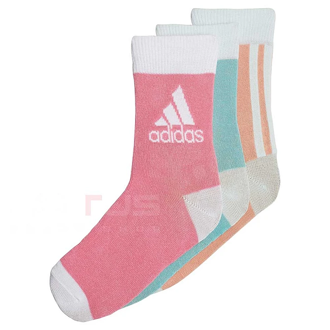 ДЕТСКИ ЧОРАПИ ADIDAS LK ANKLE S 3PP MINT/ROSE/BLUSH