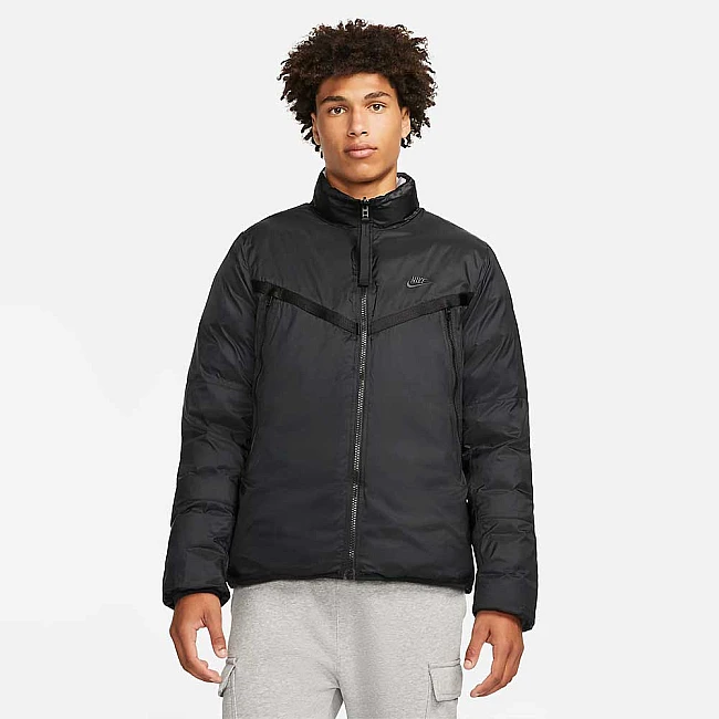 МЪЖКО ЯКЕ NIKE ДВУЛИЦЕВО NIKE NSW TF RPL REVIVAL REV JKT BLACK/WHITE