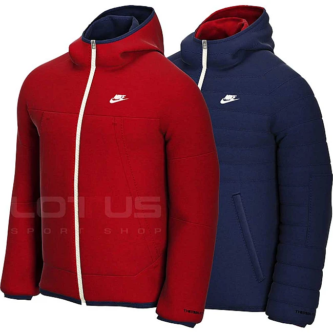 МЪЖКО ЯКЕ ДВУЛИЦЕВО NIKE NSW TF RPL LEGACY REV HD JKT RED/NAVY