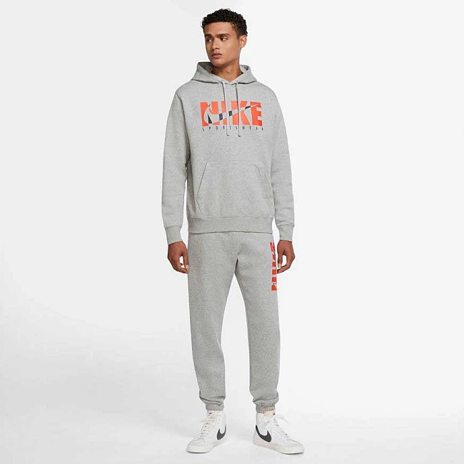 МЪЖКИ СПОРТЕН ЕКИП NIKE NSW SPE GX FLC TRK SUIT GREY