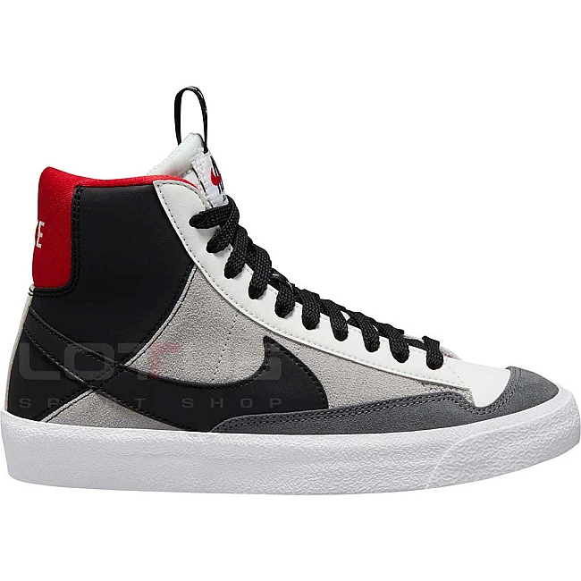 ДЕТСКИ ОБУВКИ NIKE BLAZER MID 77 SE D GG WHITE/RED/GREY/BLACK