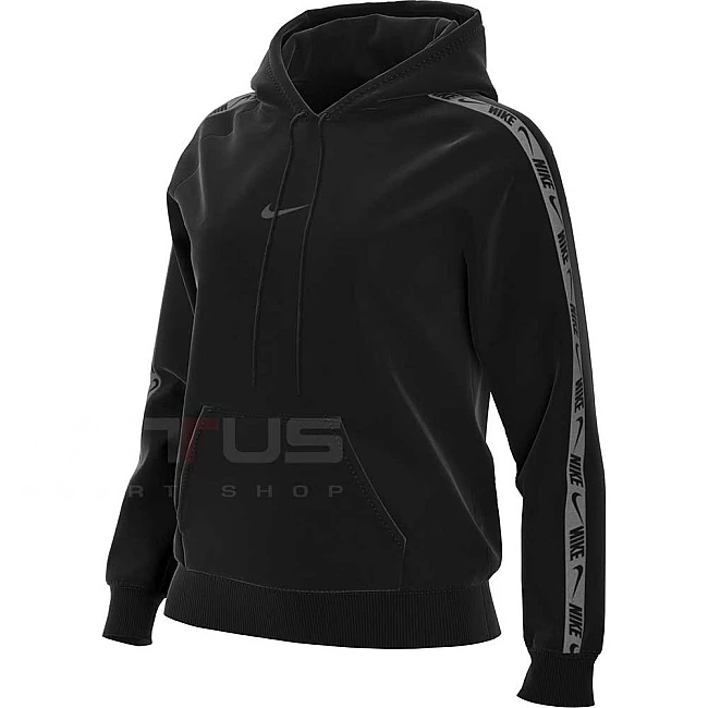 ДАМСКИ СУИТШЪРТ NIKE NSW PK TAPE PO HOODIE BLACK