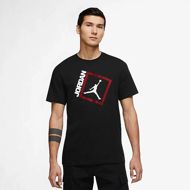 МЪЖКА ТЕНИСКА NIKE JORDAN JUMPMAN BOX SS CREW BLACK