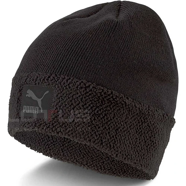 ЗИМНА ШАПКА PUMA CLASSIC CUFF SHERPA BEANIE BLACK
