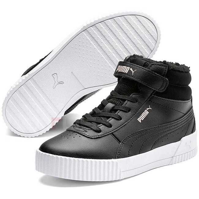 ДЕТСКИ ОБУВКИ PUMA CARINA MID FUR PS BLACK/ROSE