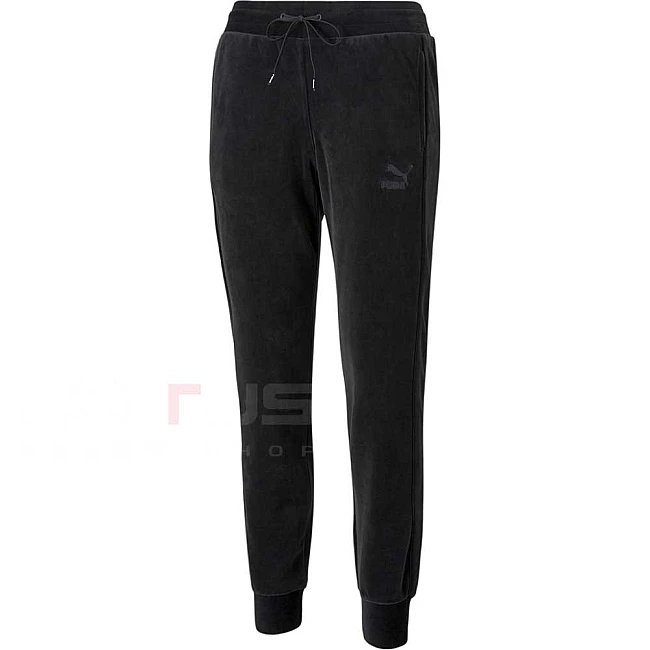 ДАМСКО ДОЛНИЩЕ PUMA ICONIC T7 VELOUR PANTS BLACK