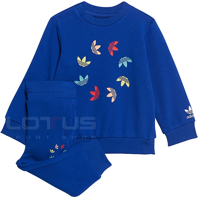 БЕБЕШКИ СПОРТЕН ЕКИП ЗА МОМЧЕ ADDIAS CREW SET BLUE