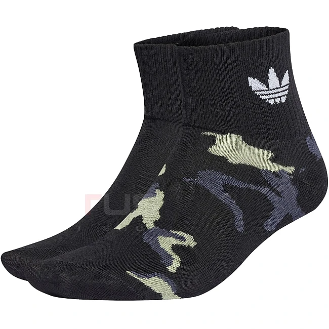 ЧОРАПИ ADIDAS CAMO MID ANKLE BLACK