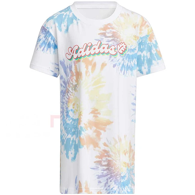 ДЕТСКА РОКЛЯ ЗА МОМИЧЕ ADIDAS LG SUM DRESS WHITE/YELLOW