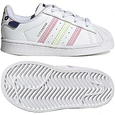 ДЕТСКИ ОБУВКИ ADIDAS ORIGINALS SUPERSTAR EL I WHITE/PINK