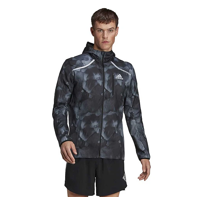 МЪЖКО ЯКЕ ADIDAS MARATHON JKT BLACK/PRINT