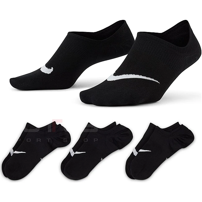 ЧОРАПИ NIKE EVERYDAY PLUS LTWT FOOT 3PR BLACK