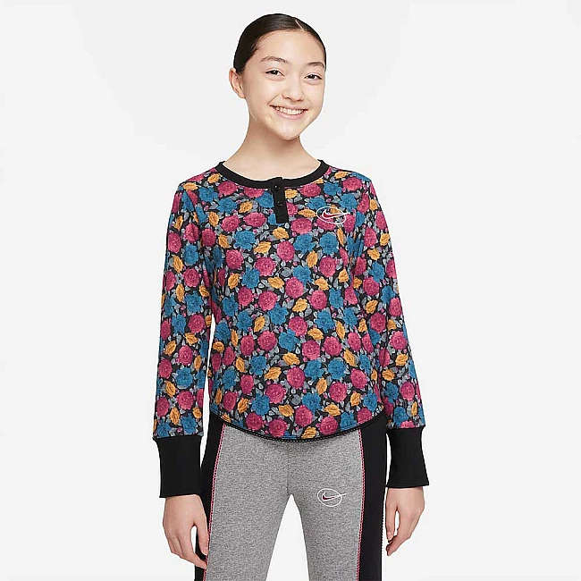 ДЕТСКА БЛУЗА NIKE NSW LS TOP MARINA