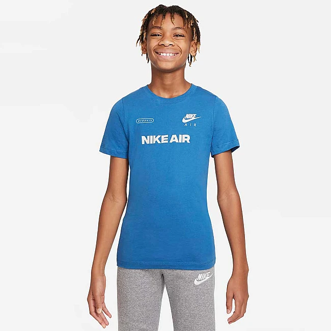 ДЕТСКА ТЕНИСКА ЗА МОМЧЕ NIKE NSW TEE NIKE AIR HOOK DK MARINA