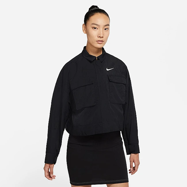 ДАМСКО ЯКЕ NIKE NSW ESSNTL WVN JKT FIELD BLACK