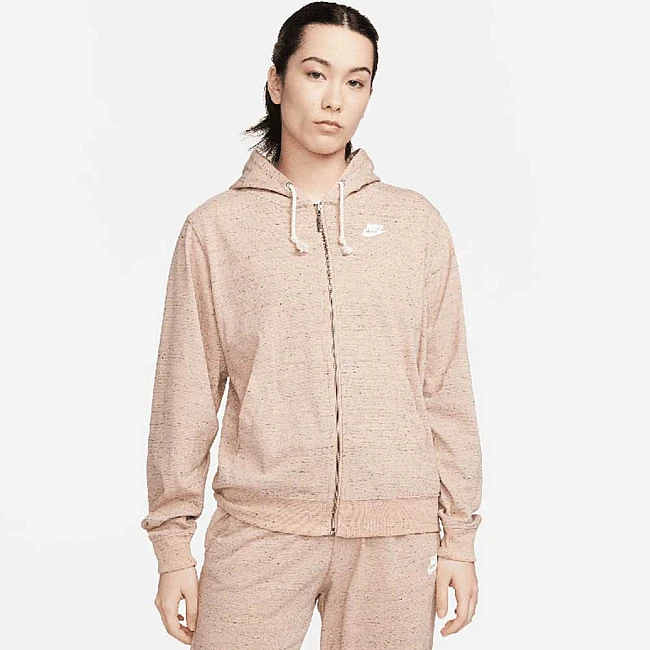 ДАМСКО ГОРНИЩЕ NIKE NSW GYM VNTG EASY FZ HOODIE ROSE