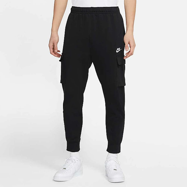 МЪЖКО ДОЛНИЩЕ NIKE NSW CLUB FT CARGO PANT BLACK