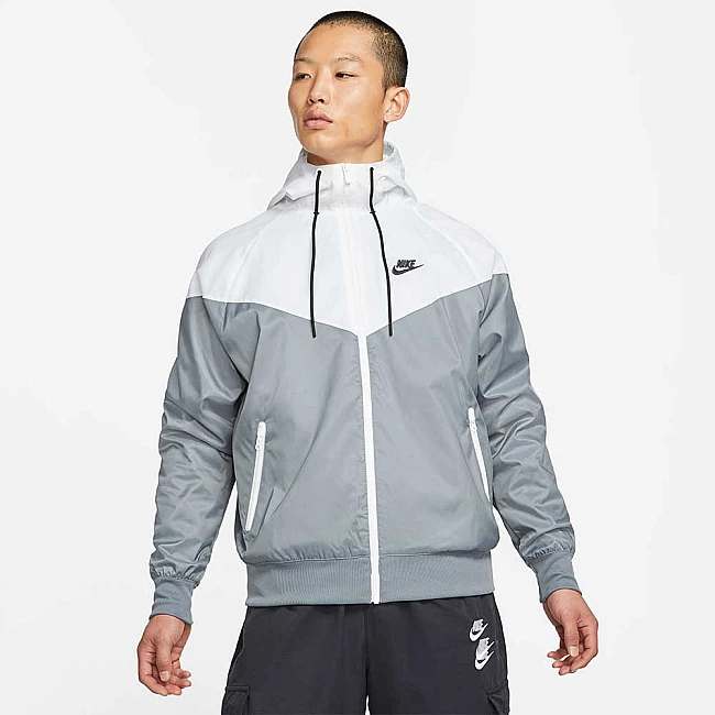 МЪЖКО ЯКЕ NIKE NSW HE WR HD WVN JKT GREY/WHITE
