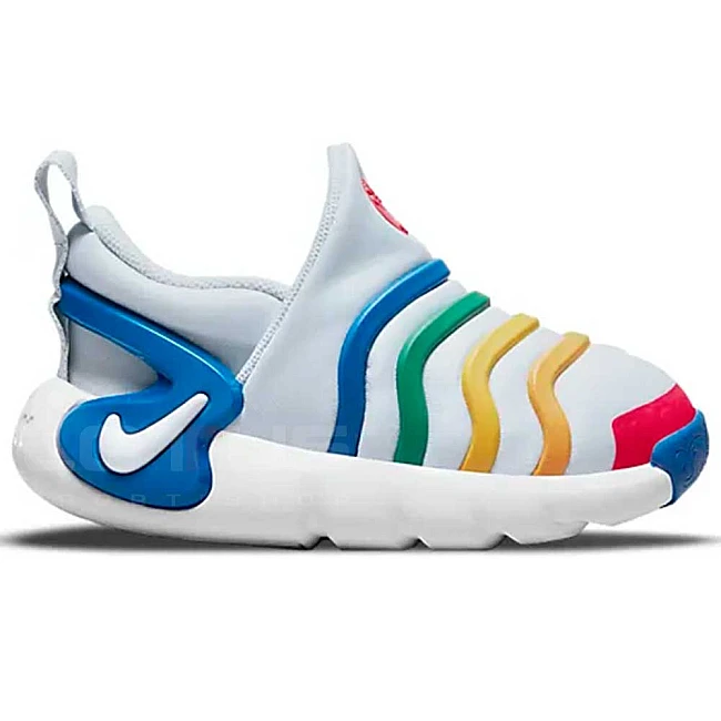 ДЕТСКИ МАРАТОНКИ NIKE DYNAMO GO FLYEASE BT WHITE/BLUE/GREEN