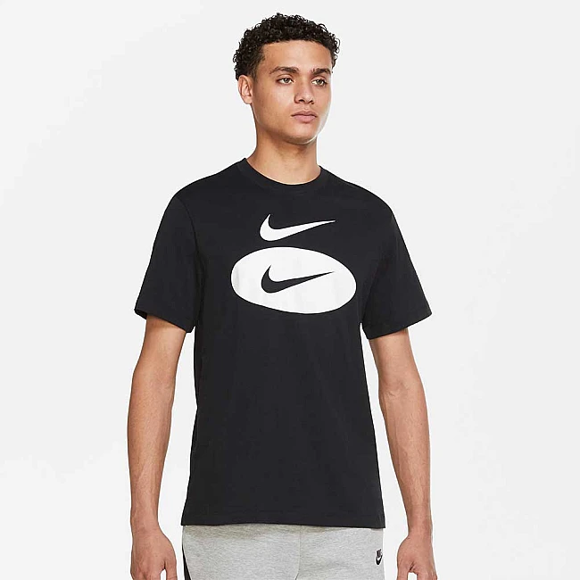 МЪЖКА ТЕНИСКА NIKE NSW SWOOSH OVAL HBR TEE BLACK