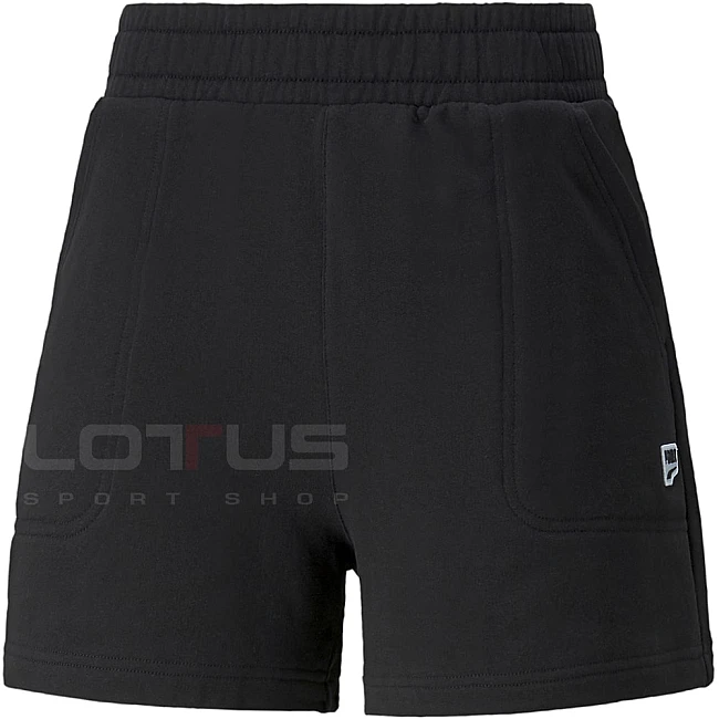 ДАМСКИ КЪСИ ПАНТАЛОНИ PUMA DOWNTOWN HIGH WAIST SHORTS TR BLACK