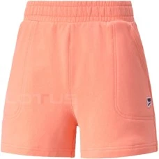 ДАМСКИ КЪСИ ПАНТАЛОНИ PUMA DOWNTOWN HIGH WAIST SHORTS TR PEACH