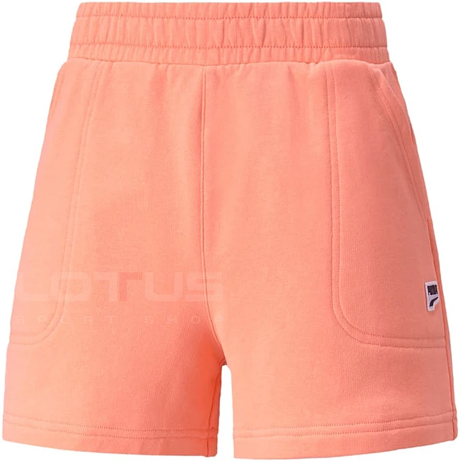ДАМСКИ КЪСИ ПАНТАЛОНИ PUMA DOWNTOWN HIGH WAIST SHORTS TR PEACH