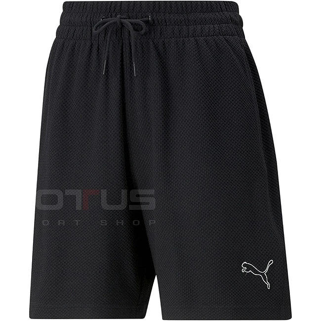 ДАМСКИ КЪСИ ПАНТАЛОНИ PUMA HER 7IN HIGH-WAIST SHORTS BLACK