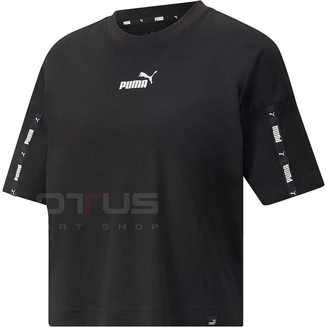 ДАМСКА ТЕНИСКА PUMA POWER TAPE CROPPED TEE BLACK