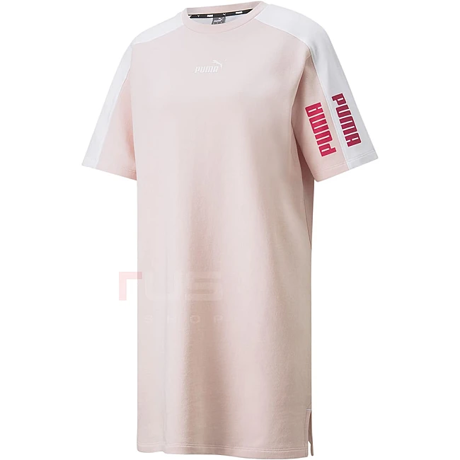 ДАМСКА РОКЛЯ PUMA POWER COLORBLOCK TEE DRESS TR PINK