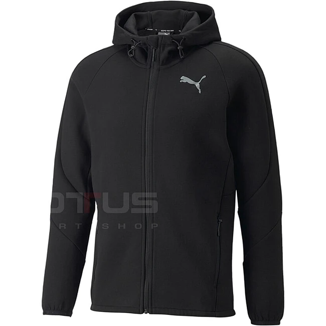 МЪЖКО ГОРНИЩЕ PUMA EVOSTRIPE FULL-ZIP HOODIE BLACK