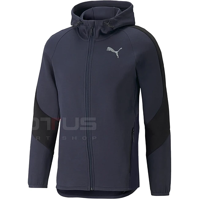 МЪЖКО ГОРНИЩЕ PUMA EVOSTRIPE FULL-ZIP HOODIE DK BLUE