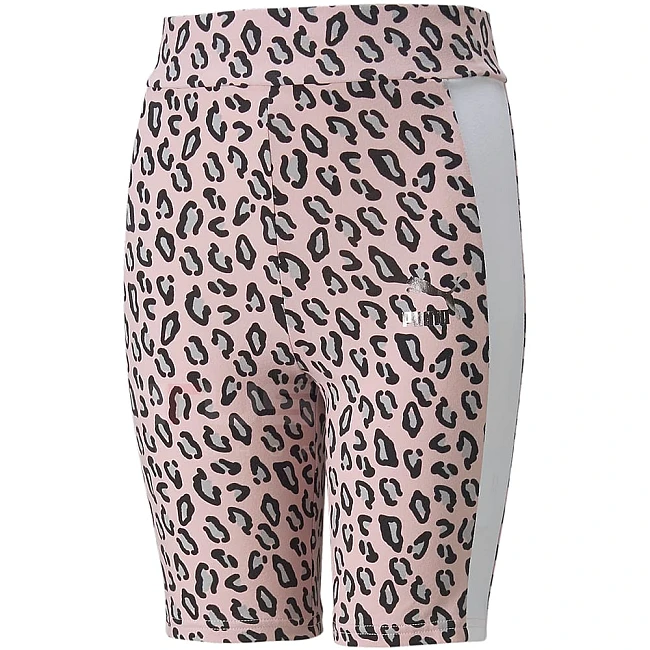ДЕТСКИ КЛИН ЗА МОМИЧЕ PUMA CLASSICS SUMMER ROAR T7 AOP SHORT LEGGINGS G PINK