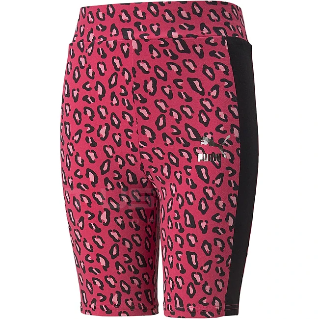 ДЕТСКИ КЛИН ЗА МОМИЧЕ PUMA CLASSICS SUMMER ROAR T7 AOP SHORT LEGGINGS G BEETROOT
