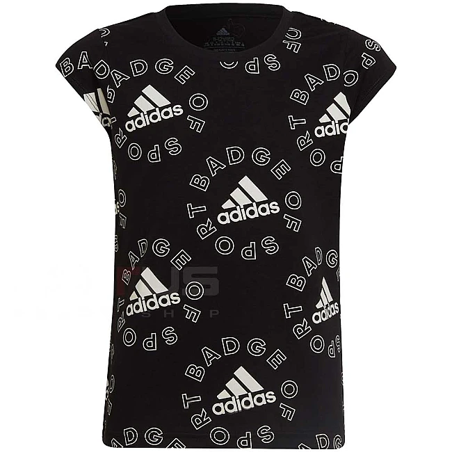 ДЕТСКА ТЕНИСКА ЗА МОМИЧЕ ADIDAS LOGO T ESS BLACK
