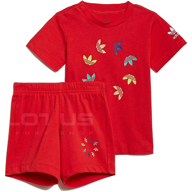 БЕБЕШКИ СПОРТЕН ЕКИП ADIDAS SHORT TEE SET RED