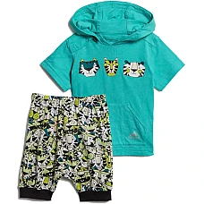 БЕБЕШКИ СПОРТЕН ЕКИП ЗА МОМЧЕ ADIDAS TIGER SET GREEN/BLACK