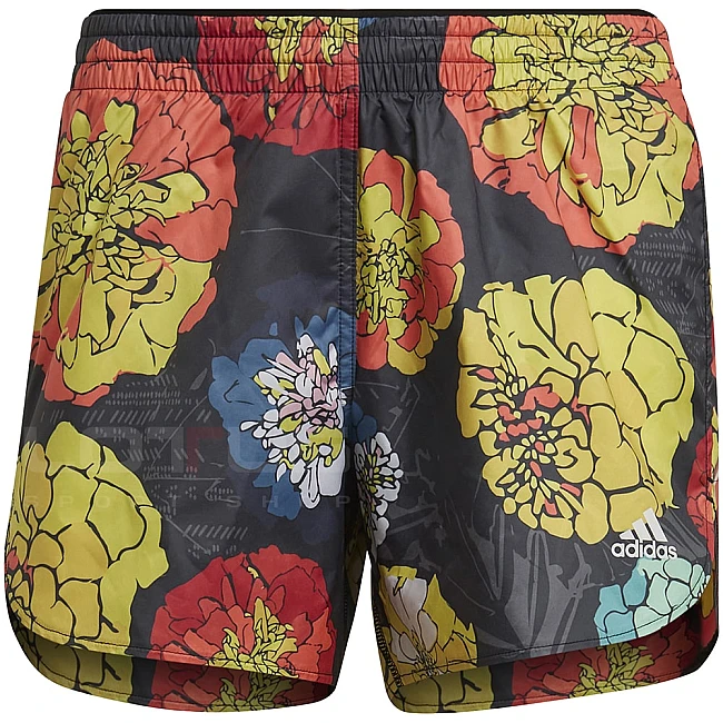 ДАМСКИ КЪСИ ПАНТАЛОНИ ADIDAS RNFAST FLWR SHO 4IN BLACK