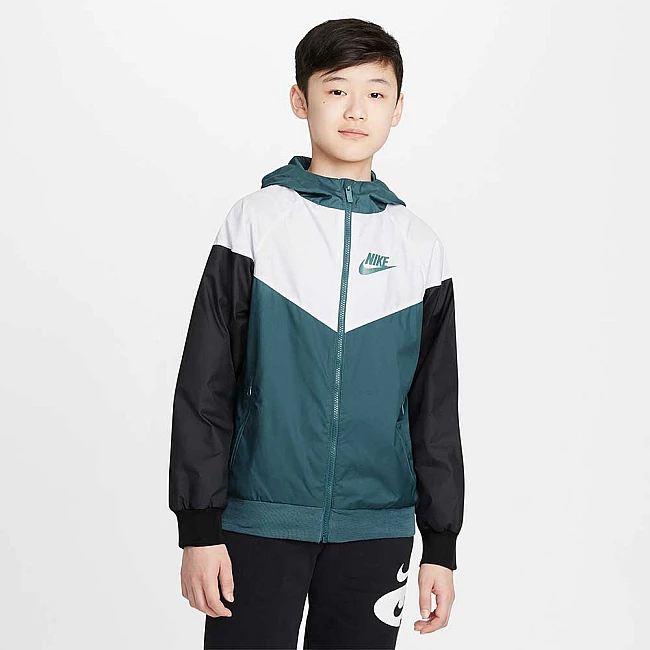 ДЕТСКО ЯКЕ NIKE NSW WR JKT HD ASH GREEN/WHITE