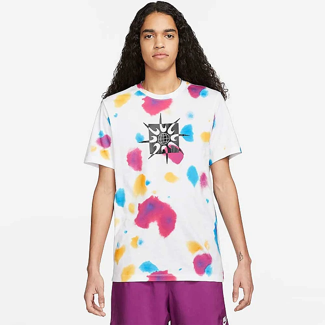 МЪЖКА ТЕНИСКА NIKE NSW FESTIVAL AOP TEE WHITE