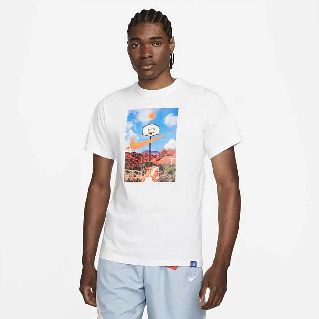 МЪЖКА ТЕНИСКА NIKE TEE HOOP PHOTO WHITE