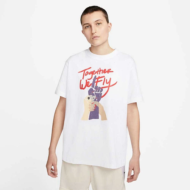 ДАМСКА ТЕНИСКА NIKE TEE BF SWSH FLY WHITE