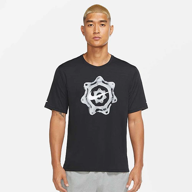 МЪЖКА ТЕНИСКА NIKE DF WR MILER GX SS BLACK