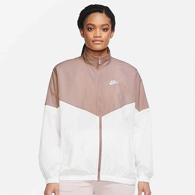 ДАМСКО ЯКЕ NIKE NSW ESSNTL WR WVN JKT PINK/WHITE