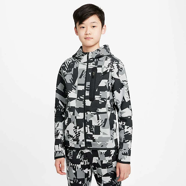 ДЕТСКО ГОРНИЩЕ ЗА МОМЧЕ NIKE NSW TCH FLC SSNL ENERGY TOP GREY