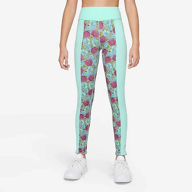 ДЕТСКИ КЛИН ЗА МОМИЧЕ NIKE DF ONE LUXE LEGGING AOP MINT