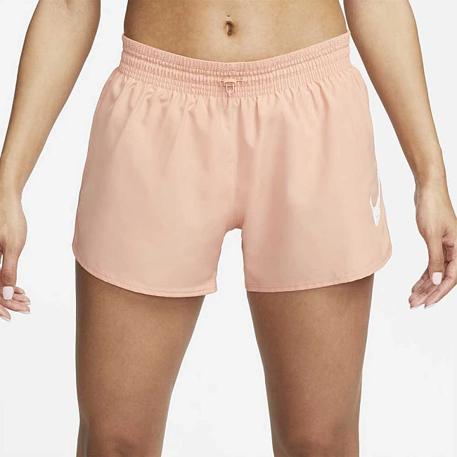ДАМСКИ КЪСИ ПАНТАЛОНИ NIKE DF SWOOSH RUN SHORT LT MADDER ROOT