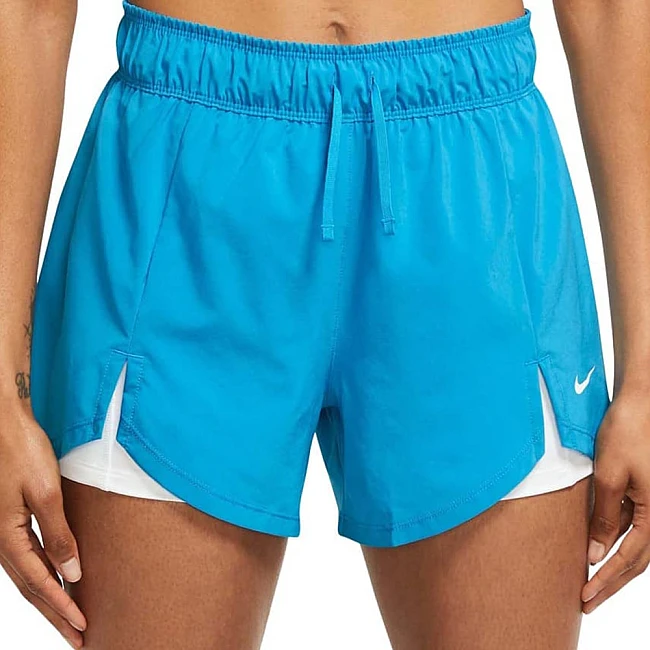 ДАМСКИ КЪСИ ПАНТАЛОНИ NIKE DF FLX ESS 2-IN-1 SHORT BLUE